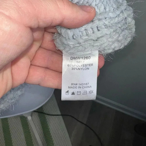 Dance & Marvel Chunky Cable Knit Chenille Turtleneck Sweater Size M/L - Picture 11 of 16